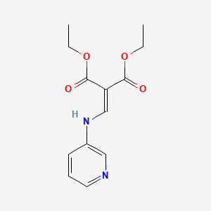 molecular formula C13H16N2O4 B1299574 Diethyl 2-((pyridin-3-ylamino)methylene)malonate CAS No. 14029-71-1