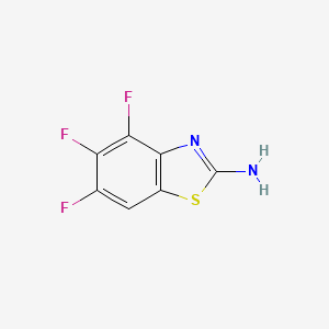 molecular formula C7H3F3N2S B1299578 2-Amino-4,5,6-trifluorobenzothiazole CAS No. 328037-32-7
