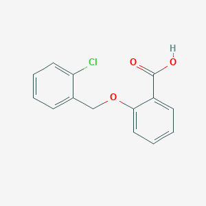 molecular formula C14H11ClO3 B1299591 2-[(2-Chlorobenzyl)oxy]benzoic acid CAS No. 52803-70-0