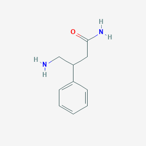 molecular formula C10H14N2O B012996 4-Amino-3-phenylbutanamide CAS No. 102571-00-6
