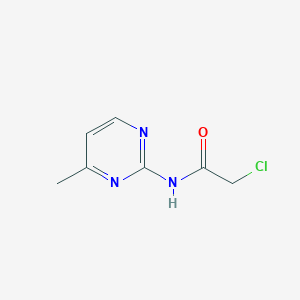 molecular formula C7H8ClN3O B1299602 2-chloro-N-(4-methylpyrimidin-2-yl)acetamide CAS No. 726150-96-5