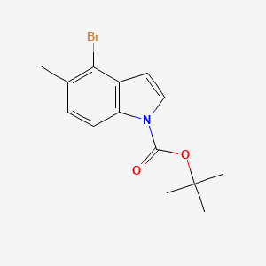 molecular formula C14H16BrNO2 B12996172 tert-Butyl 4-bromo-5-methyl-1H-indole-1-carboxylate 