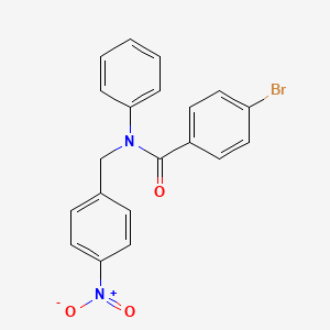 molecular formula C20H15BrN2O3 B12996343 4-Bromo-N-(4-nitrobenzyl)-N-phenylbenzamide 