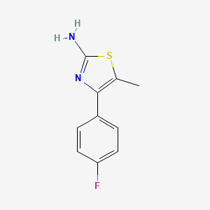 molecular formula C10H9FN2S B1299636 4-(4-Fluorophenyl)-5-methyl-1,3-thiazol-2-amine CAS No. 2928-00-9