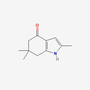 molecular formula C11H15NO B1299641 2,6,6-Trimethyl-6,7-dihydro-1H-indol-4(5H)-one CAS No. 69595-03-5