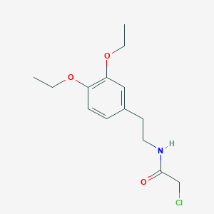 molecular formula C14H20ClNO3 B1299646 2-chloro-N-[2-(3,4-diethoxyphenyl)ethyl]acetamide CAS No. 34162-19-1