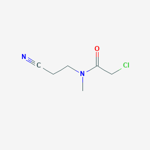 molecular formula C6H9ClN2O B1299652 2-chloro-N-(2-cyanoethyl)-N-methylacetamide CAS No. 26530-30-3