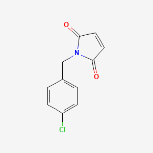 molecular formula C11H8ClNO2 B1299655 1-((4-Chlorophenyl)methyl)-1h-pyrrole-2,5-dione CAS No. 34569-29-4