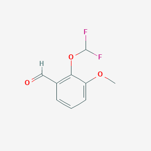 molecular formula C9H8F2O3 B1299656 2-Difluoromethoxy-3-methoxy-benzaldehyde CAS No. 730949-79-8