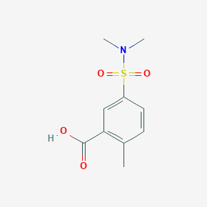 molecular formula C10H13NO4S B1299674 5-(Dimethylsulfamoyl)-2-methylbenzoic acid CAS No. 89001-58-1