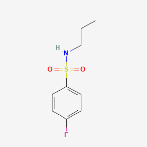 molecular formula C9H12FNO2S B1299677 4-fluoro-N-propylbenzenesulfonamide CAS No. 433-05-6