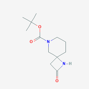 molecular formula C12H20N2O3 B12996775 Tert-butyl 2-oxo-1,6-diazaspiro[3.5]nonane-6-carboxylate 