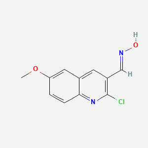 molecular formula C11H9ClN2O2 B1299679 2-Chloro-6-methoxy-3-quinolinecarbaldehyde oxime CAS No. 93299-50-4