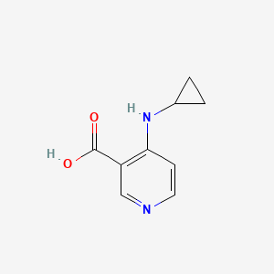 molecular formula C9H10N2O2 B12996820 4-(Cyclopropylamino)nicotinic acid 