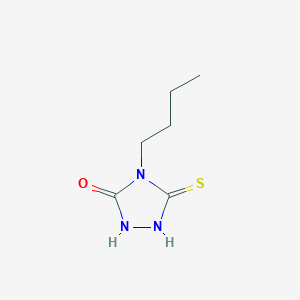 molecular formula C6H11N3OS B1299689 4-butyl-5-mercapto-4H-1,2,4-triazol-3-ol CAS No. 27106-11-2