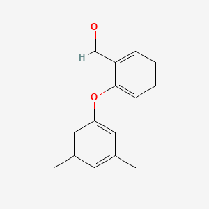 molecular formula C15H14O2 B1299730 2-(3,5-二甲基苯氧基)苯甲醛 CAS No. 320423-51-6