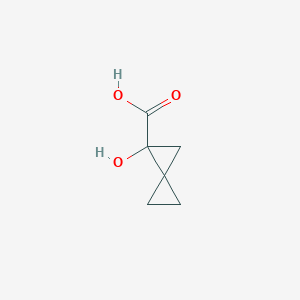 molecular formula C6H8O3 B12997386 1-Hydroxyspiro[2.2]pentane-1-carboxylic acid 