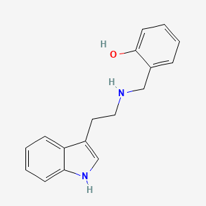 molecular formula C17H18N2O B1299762 2-{[2-(1H-Indol-3-yl)-ethylamino]-methyl}-phenol CAS No. 202198-92-3