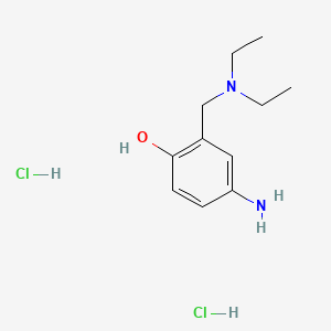 molecular formula C11H20Cl2N2O B1299764 4-Amino-alpha-diethylamino-o-cresol dihydrochloride CAS No. 6297-14-9