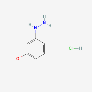 molecular formula C7H11ClN2O B1299765 3-Methoxyphenylhydrazine hydrochloride CAS No. 39232-91-2