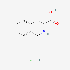 molecular formula C10H12ClNO2 B1299769 1,2,3,4-Tetrahydroisoquinoline-3-carboxylic acid hydrochloride CAS No. 41994-51-8