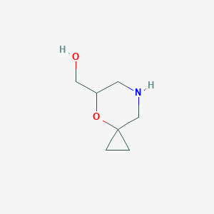 molecular formula C7H13NO2 B12997704 (4-Oxa-7-azaspiro[2.5]octan-5-yl)methanol 