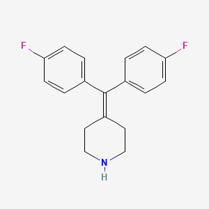 molecular formula C18H17F2N B1299771 4-(Bis(4-fluorophenyl)methylene)piperidine CAS No. 58113-36-3
