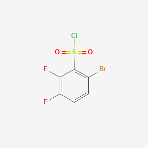 molecular formula C6H2BrClF2O2S B12997814 6-Bromo-2,3-difluorobenzene-1-sulfonyl chloride 