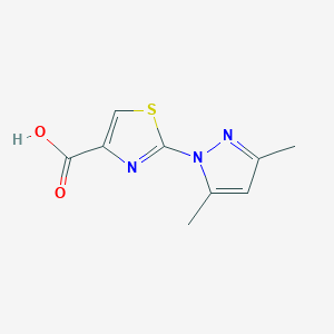 molecular formula C9H9N3O2S B1299790 2-(3,5-Dimethyl-pyrazol-1-yl)-thiazole-4-carboxylic acid CAS No. 957293-86-6