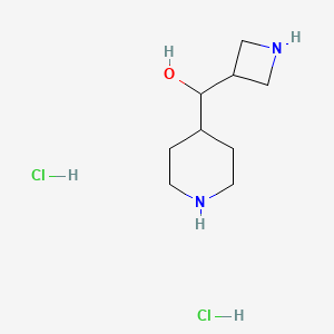 molecular formula C9H20Cl2N2O B12998012 Azetidin-3-yl(piperidin-4-yl)methanol dihydrochloride 