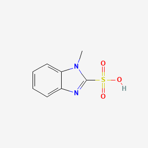 molecular formula C8H8N2O3S B1299808 1-methyl-1H-benzimidazole-2-sulfonic acid CAS No. 5533-38-0