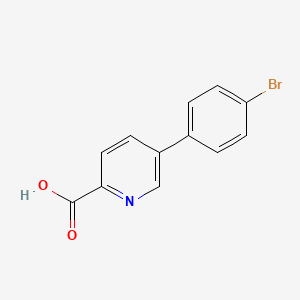 molecular formula C12H8BrNO2 B12998121 5-(4-Bromophenyl)picolinic acid 