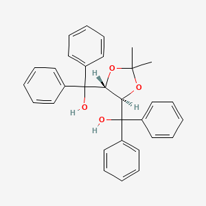 ((4R,5R)-2,2-Dimethyl-1,3-dioxolane-4,5-diyl)bis(diphenylmethanol)