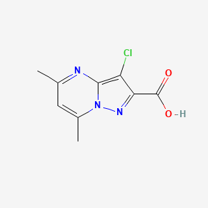 3-Chloro-5,7-dimethyl-pyrazolo[1,5-a]pyrimidine-2-carboxylic acid