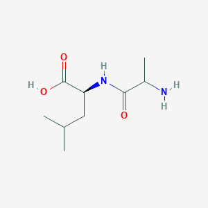 molecular formula C9H18N2O3 B12998351 dl-Alanyl-l-leucine 