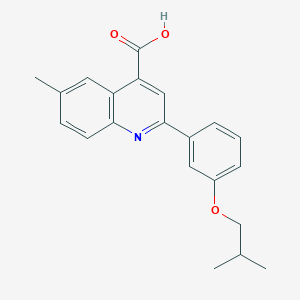 2-(3-Isobutoxyphenyl)-6-methylquinoline-4-carboxylic acid