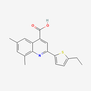 2-(5-Ethylthien-2-yl)-6,8-dimethylquinoline-4-carboxylic acid