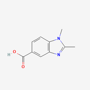 molecular formula C10H10N2O2 B1299857 1,2-Dimethyl-1H-benzoimidazole-5-carboxylic acid CAS No. 90915-18-7