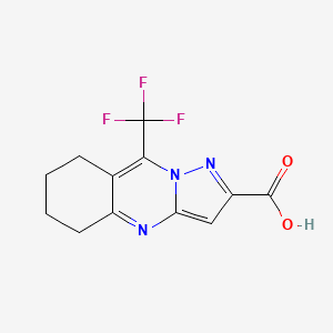 9-(Trifluoromethyl)-5,6,7,8-tetrahydropyrazolo[5,1-b]quinazoline-2-carboxylic acid