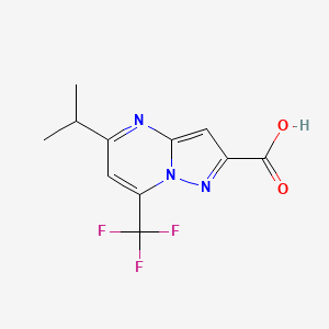 5-Isopropyl-7-trifluoromethyl-pyrazolo-[1,5-a]pyrimidine-2-carboxylic acid