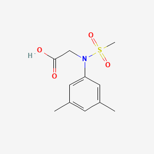molecular formula C11H15NO4S B1299874 N-(3,5-Dimethylphenyl)-N-(methylsulfonyl)glycine CAS No. 353502-16-6
