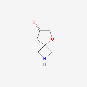 molecular formula C6H9NO2 B12998750 5-Oxa-2-azaspiro[3.4]octan-7-one 