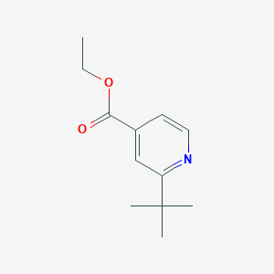 molecular formula C12H17NO2 B12998753 Ethyl 2-(tert-butyl)isonicotinate 