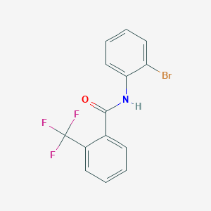 molecular formula C14H9BrF3NO B1299877 N-(2-bromophenyl)-2-(trifluoromethyl)benzamide CAS No. 425415-37-8
