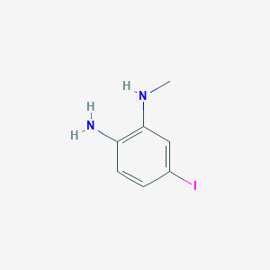 molecular formula C7H9IN2 B12998808 5-Iodo-N1-methylbenzene-1,2-diamine 
