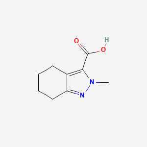 molecular formula C9H12N2O2 B1299885 2-Methyl-4,5,6,7-tetrahydro-2H-indazole-3-carboxylic acid CAS No. 32287-00-6