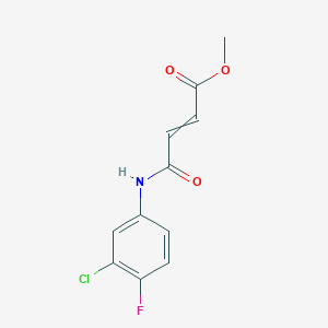 Methyl 4-(3-chloro-4-fluoroanilino)-4-oxobut-2-enoate