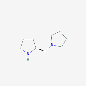 molecular formula C9H18N2 B1299894 (R)-(-)-1-(2-Pyrrolidinylmethyl)pyrrolidine CAS No. 60419-23-0