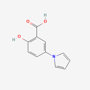 molecular formula C11H9NO3 B1299896 2-Hydroxy-5-(1H-pyrrol-1-yl)benzoic acid CAS No. 53242-70-9