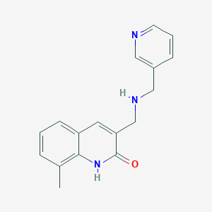 8-Methyl-3-{[(pyridin-3-ylmethyl)-amino]-methyl}-1H-quinolin-2-one